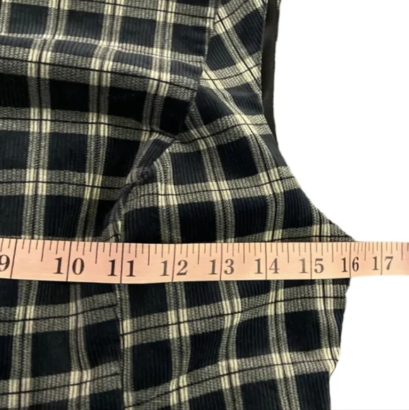 Anthropologie Sunday in Brooklyn Grey Black Corduroy Sleeveless Shesth dress Sz6 - Picture 9 of 15